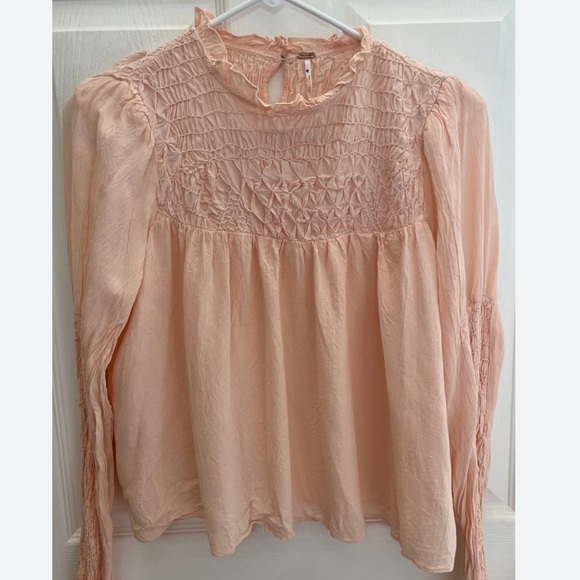 Free People NWOT boho long sleeve blouse - Picture 2 of 6